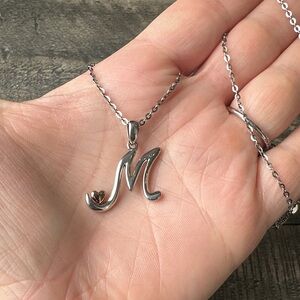 Sterling Silver Initial Necklace